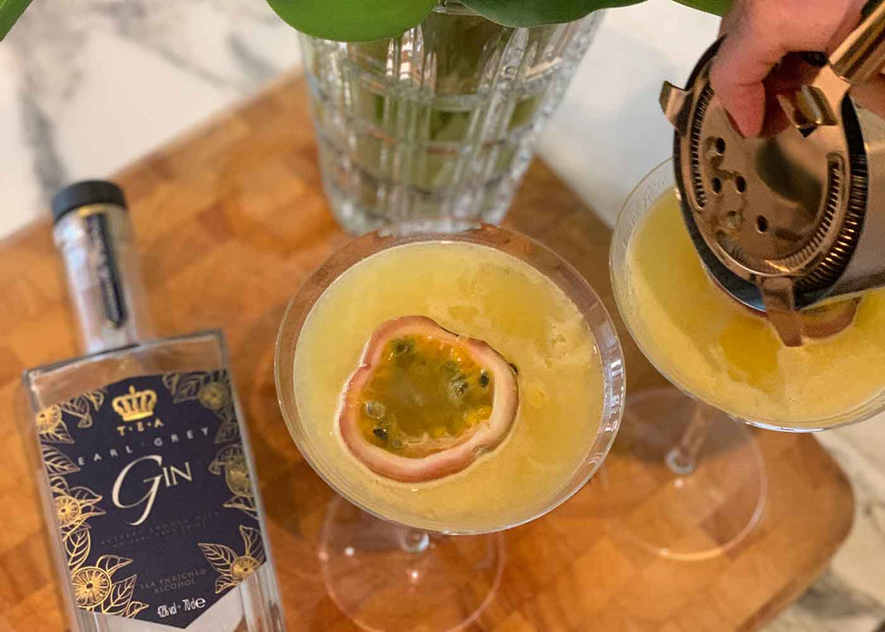 T.E.A Earl Grey Gin Passionfruit Martini
